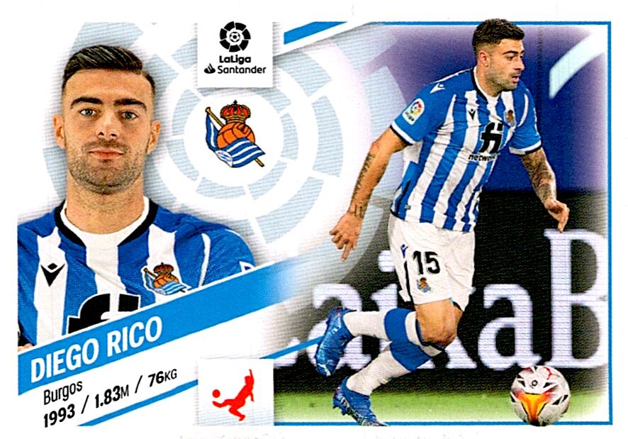Cromo Liga Este 2022/2023 DIEGO RICO REAL SOCIEDAD Nº10A