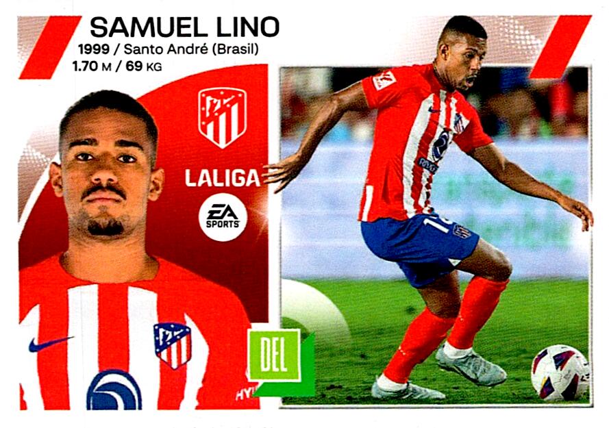 LIGA ESTE 2023/24 SAMUEL LINO ATLETICO DE MADRID Nº17 BIS COLOCA TERCERA EDICION