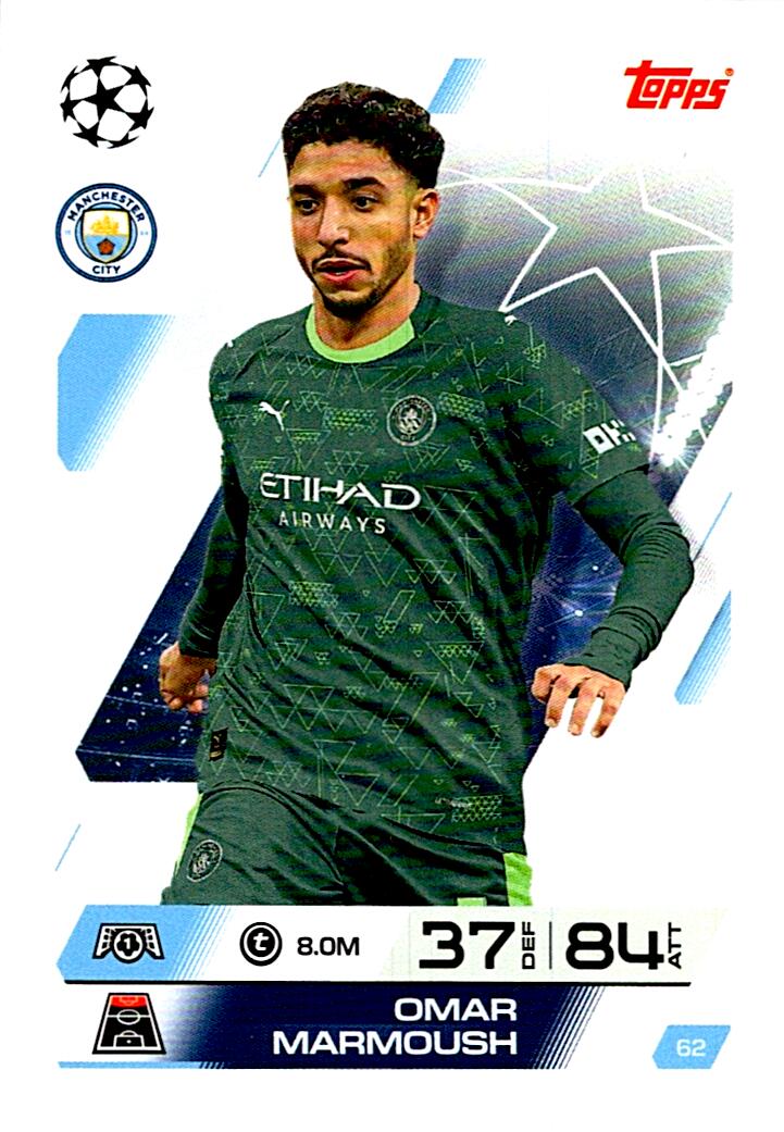 MATCH ATTAX CHAMPIONS LEAGUE 2025/2026 OMAR MARMOUSH Nº62