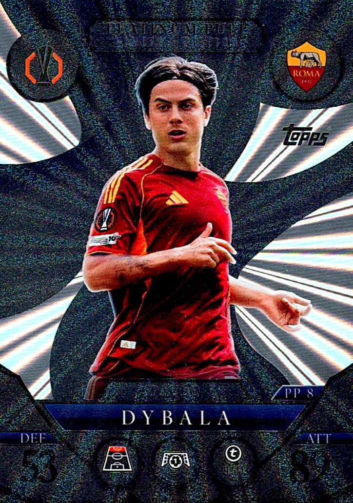 TOPPS MATCH ATTAX EXTRA 2025/26 PAULO DYBALA PLATINUM PULL NºPP8
