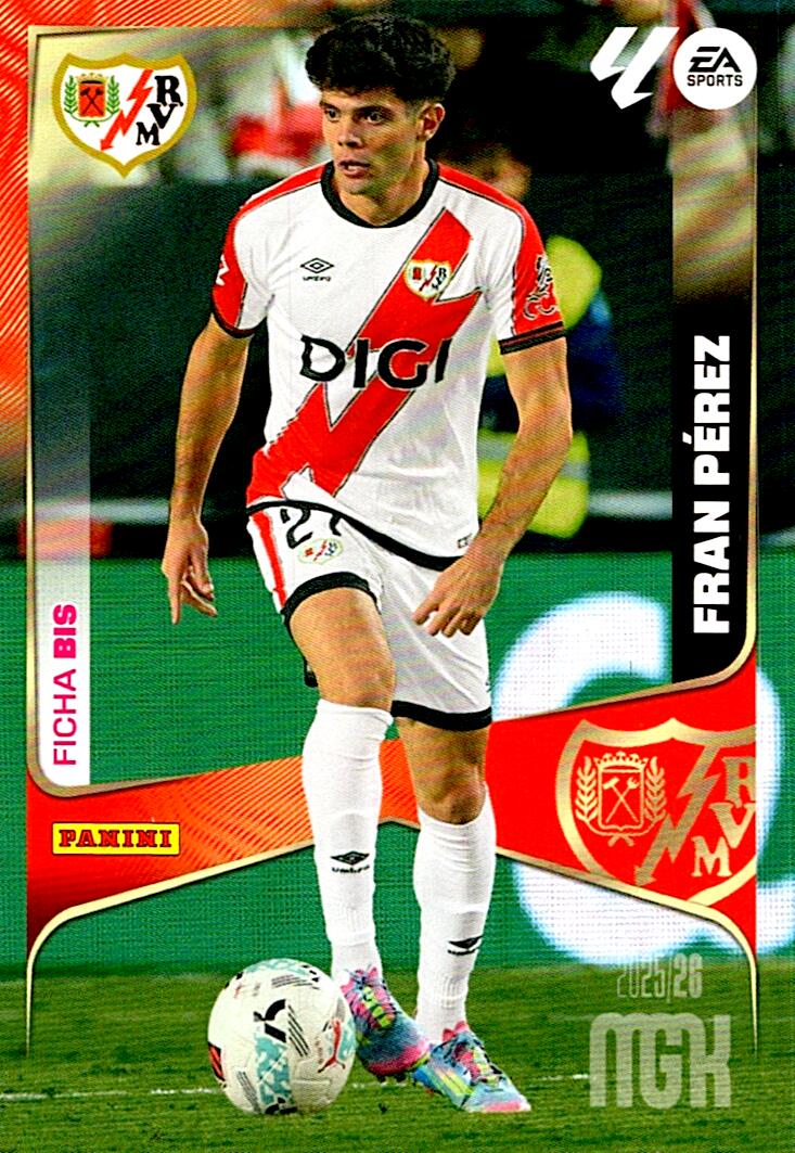 MEGACRACKS 2025/2026 FRAN PEREZ RAYO VALLECANO Nº306BIS TERCERA EDICION