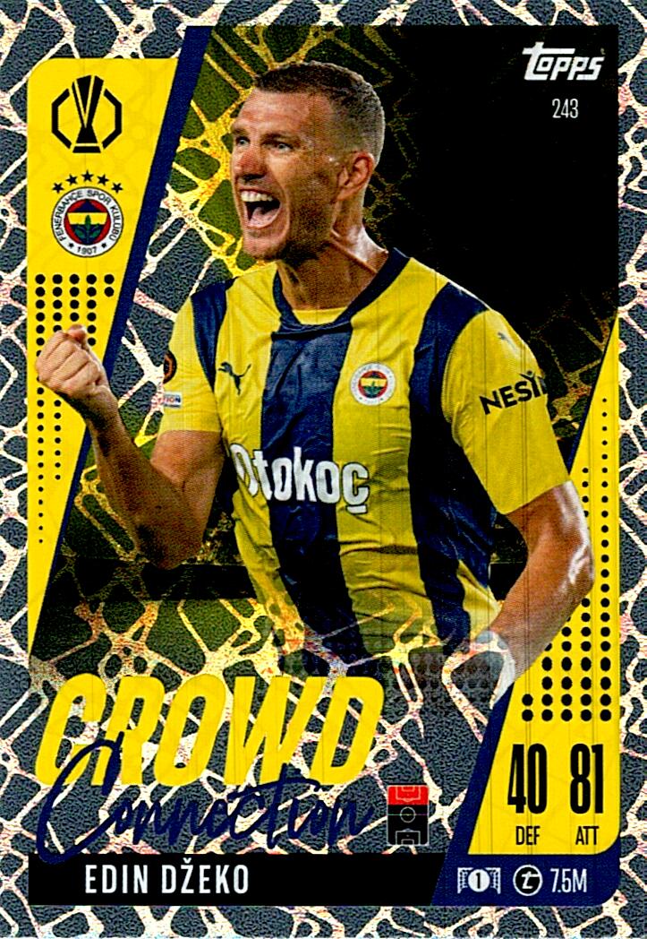 Match Attax Extra 2025 Edin Dzeko Crowd Connection nº243