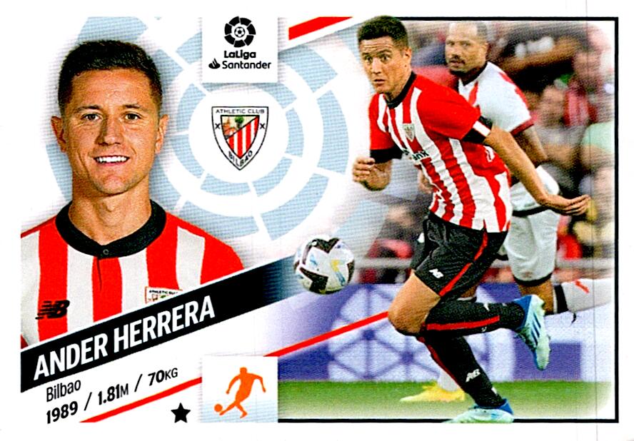 Cromo Liga Este 2022/2023 ANDER HERRERA ULTIMO FICHAJE Nº65 CUARTA EDICION