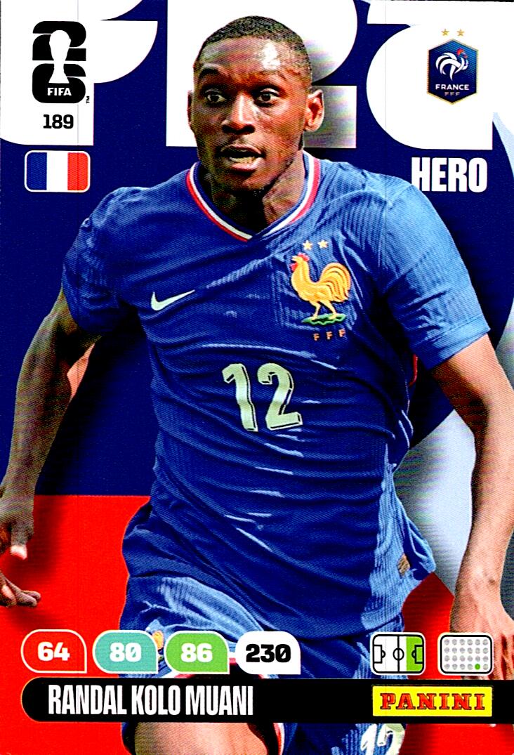 ADRENALYN WORLD CUP 2026 RANDAL KOLO MUANI FRANCE Nº189