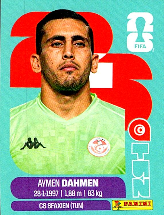 STICKERS FIFA WORLD CUP 2026 AYMEN DAHMEN NºTUN 3