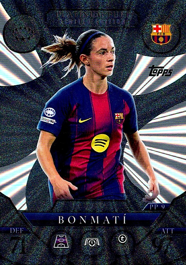 TOPPS MATCH ATTAX EXTRA 2025/26 AITANA BONMATI PLATINUM PULL NºPP9