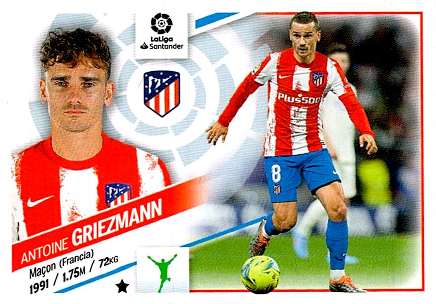 Cromo Liga Este 2022/2023 GRIEZMANN ATLETICO DE MADRID Nº20