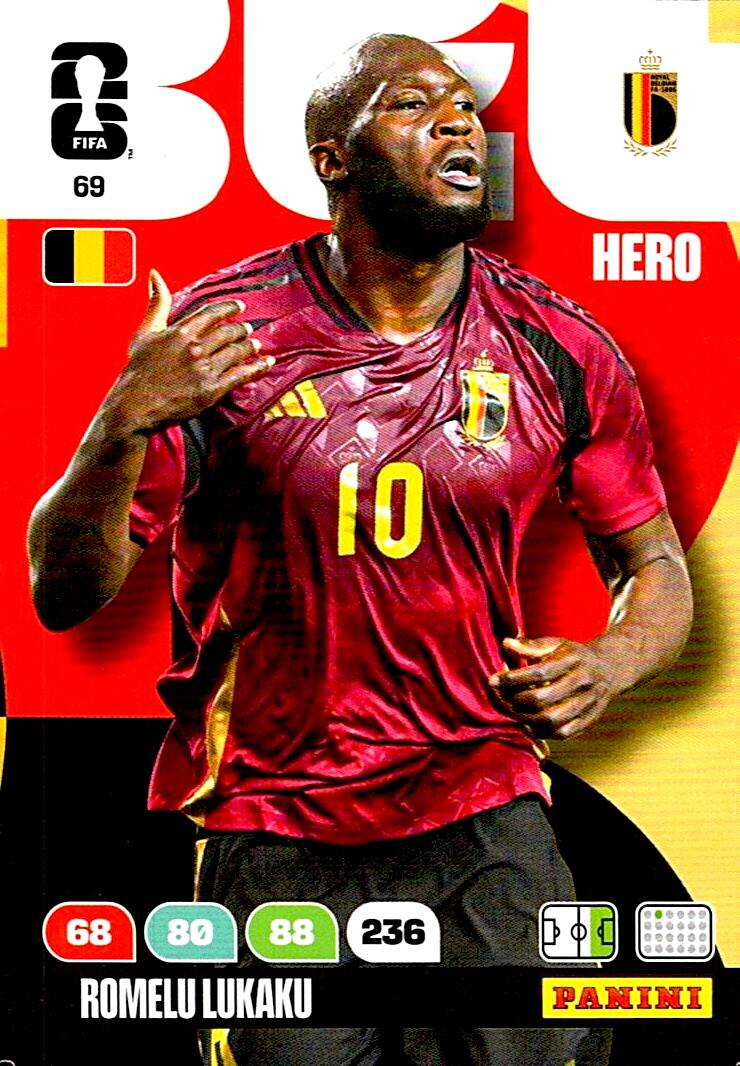 ADRENALYN WORLD CUP 2026 ROMELU LUKAKU BELGIUM Nº69
