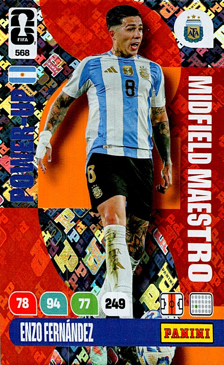 ADRENALYN WORLD CUP 2026 ENZO FERNANDEZ MIDFIELD MAESTRO Nº568