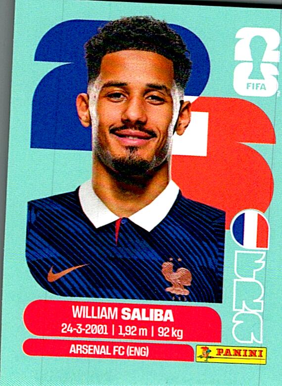 STICKERS FIFA WORLD CUP 2026 WILLIAM SALIBA NºFRA 4