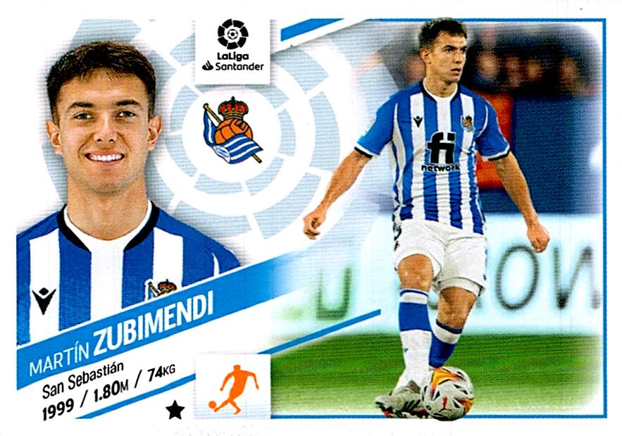 Cromo Liga Este 2022/2023 ZUBIMENDI REAL SOCIEDAD Nº11