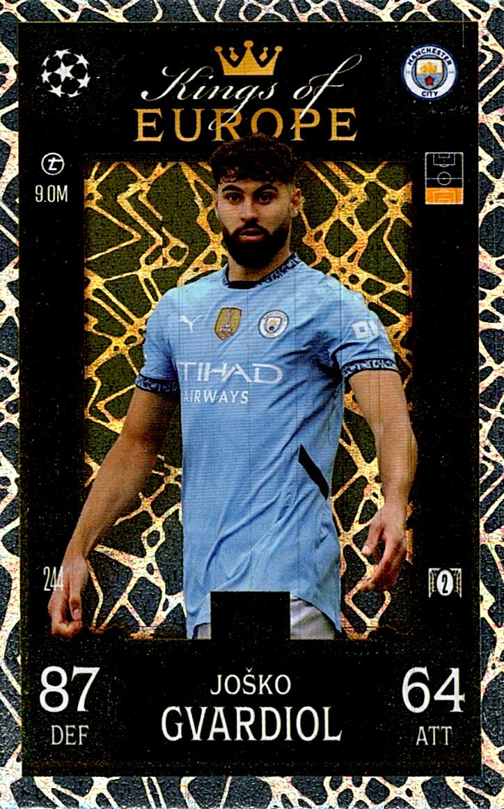 Match Attax Extra 2025 Josko Gvardiol Kings Of Europe nº244
