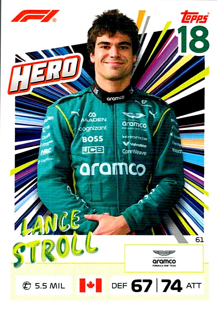 TURBO ATTAX FORMULA 1 2026 LANCE STROLL Nº61