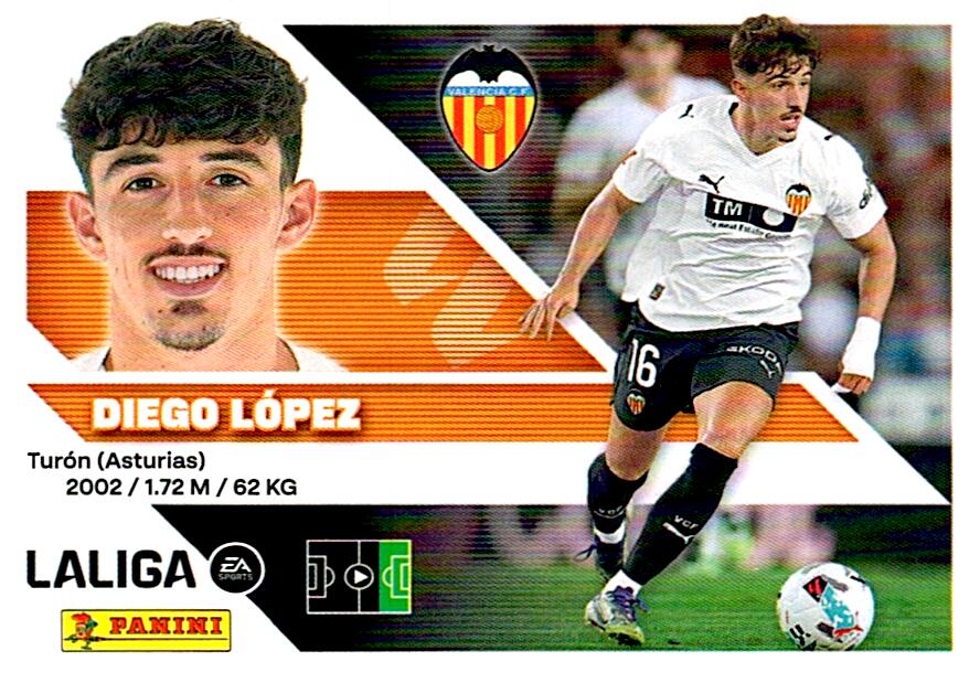LIGA ESTE 2026/2027  VALENCIA CF DIEGO LÓPEZ Nº18