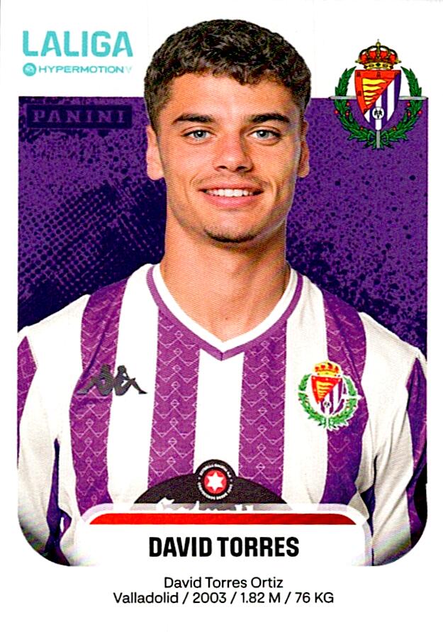 LALIGA HYPERMOTION 2025-26 DAVID TORRES VALLADOLID Nº389