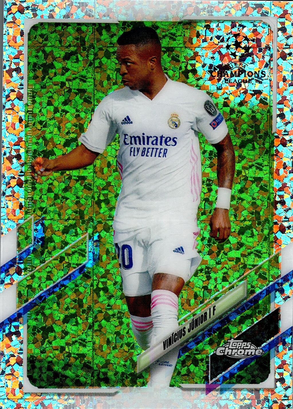 TOPPS CHROME UEFA CHAMPIONS LEAGUE 2021/2022 - VINICIUS JUNIOR Nº89 INSERT