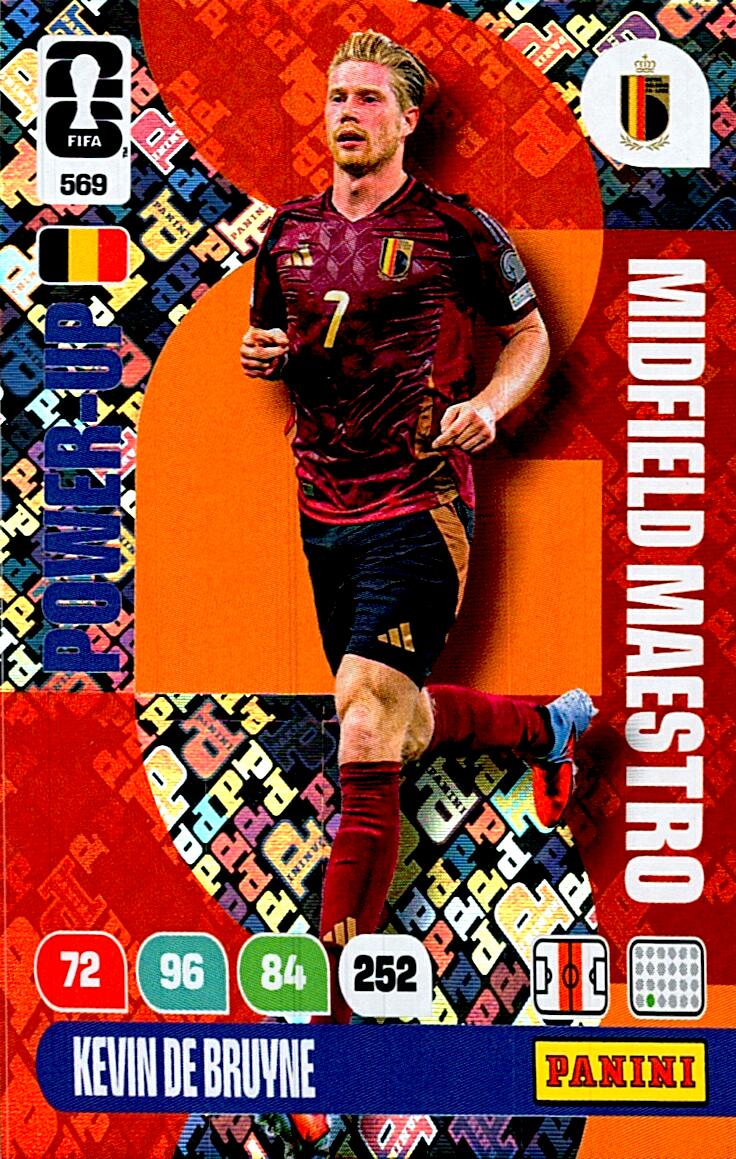ADRENALYN WORLD CUP 2026 KEVIN DE BRUYNE MIDFIELD MAESTRO Nº569