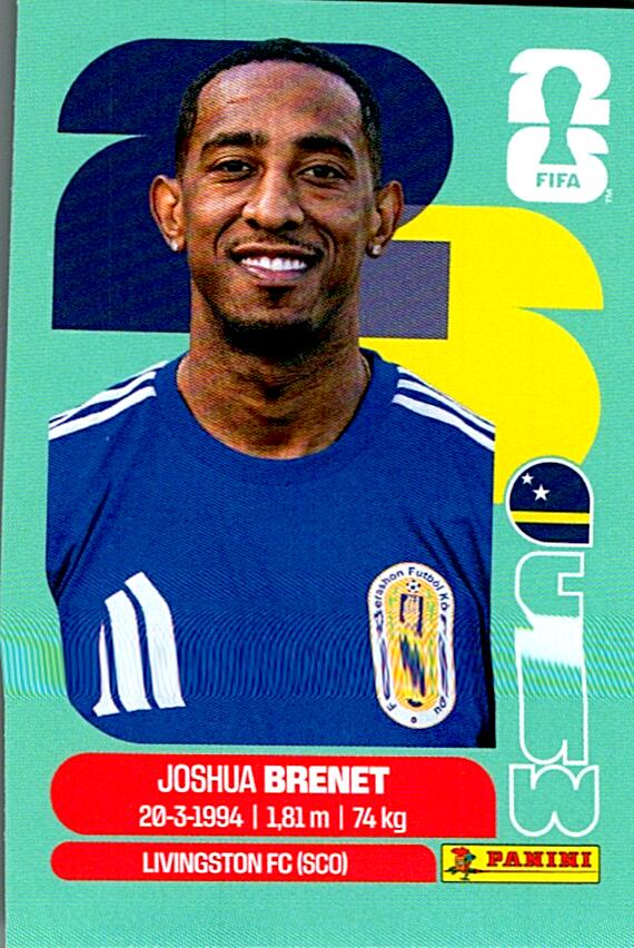 STICKERS FIFA WORLD CUP 2026 JOSHUA BRENET NºCUW 6
