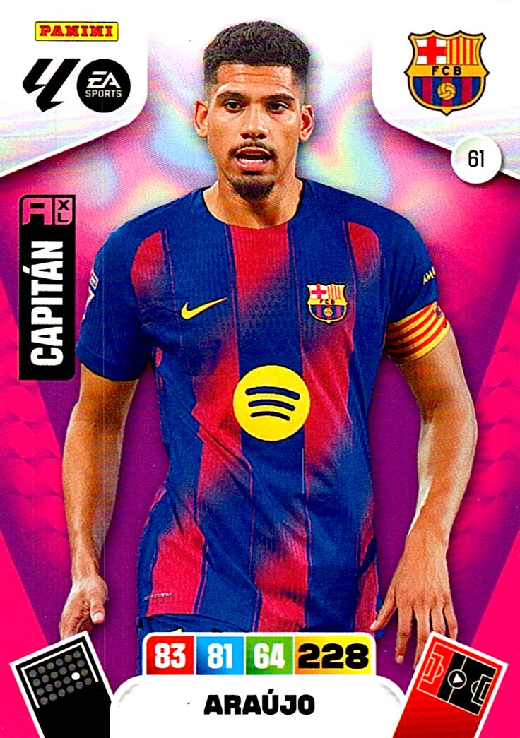 ADRENALYN LA LIGA 2025/2026 ARAUJO FC BARCELONA Nº61