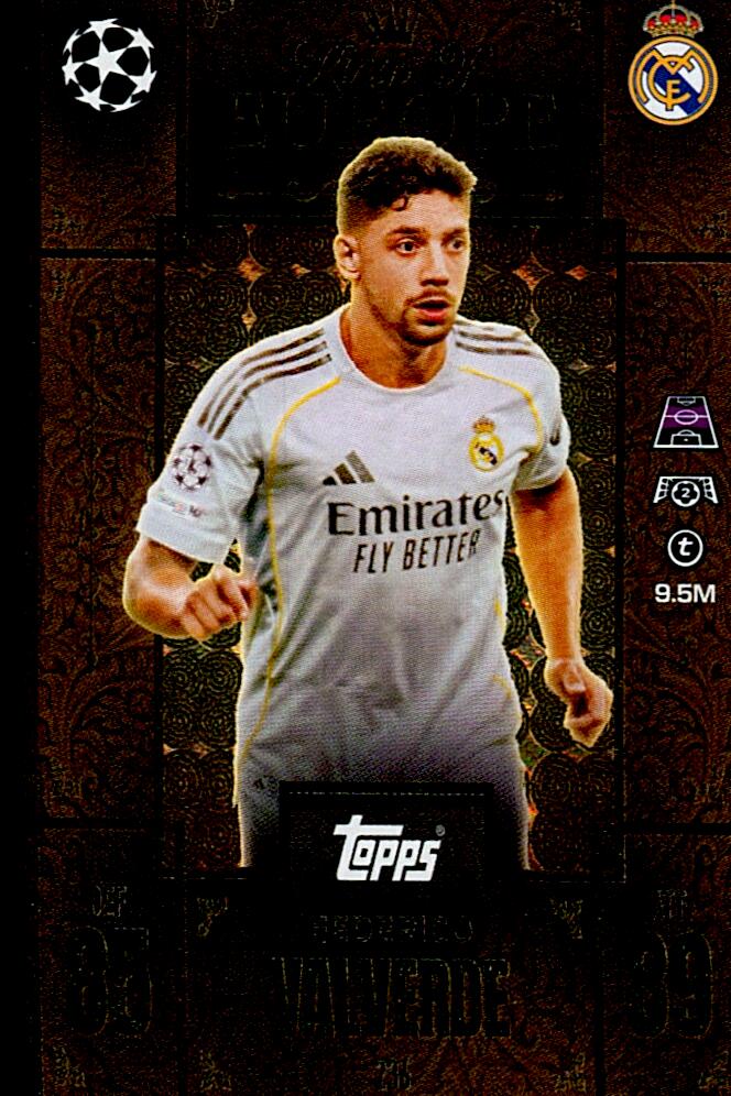TOPPS MATCH ATTAX EXTRA 2025/26 FEDERICO VALVERDE KINGS OF EUROPE Nº236