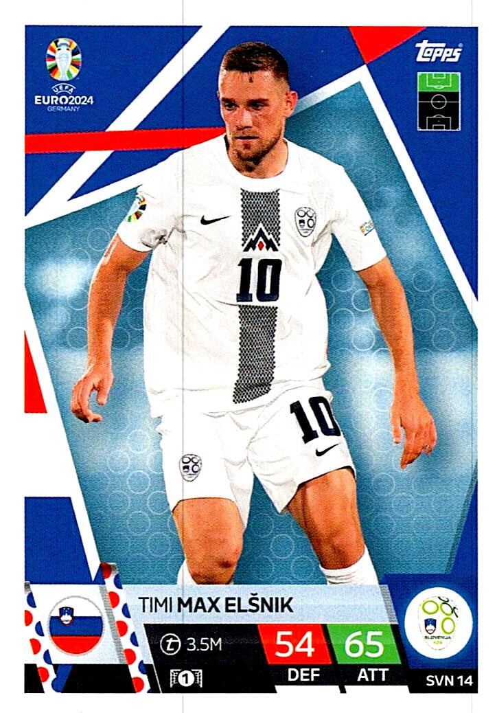 TOPPS MATCH ATTAX UEFA EURO 2024 TIMI MAX ELSNIK ESLOVENIA NºSVN14