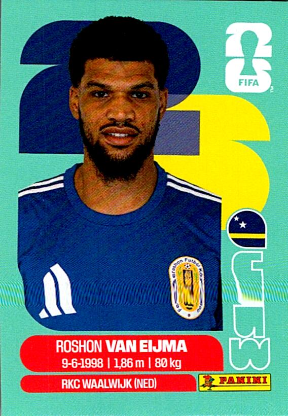 STICKERS FIFA WORLD CUP 2026 ROSHON VAN EIJMA NºCUW 7