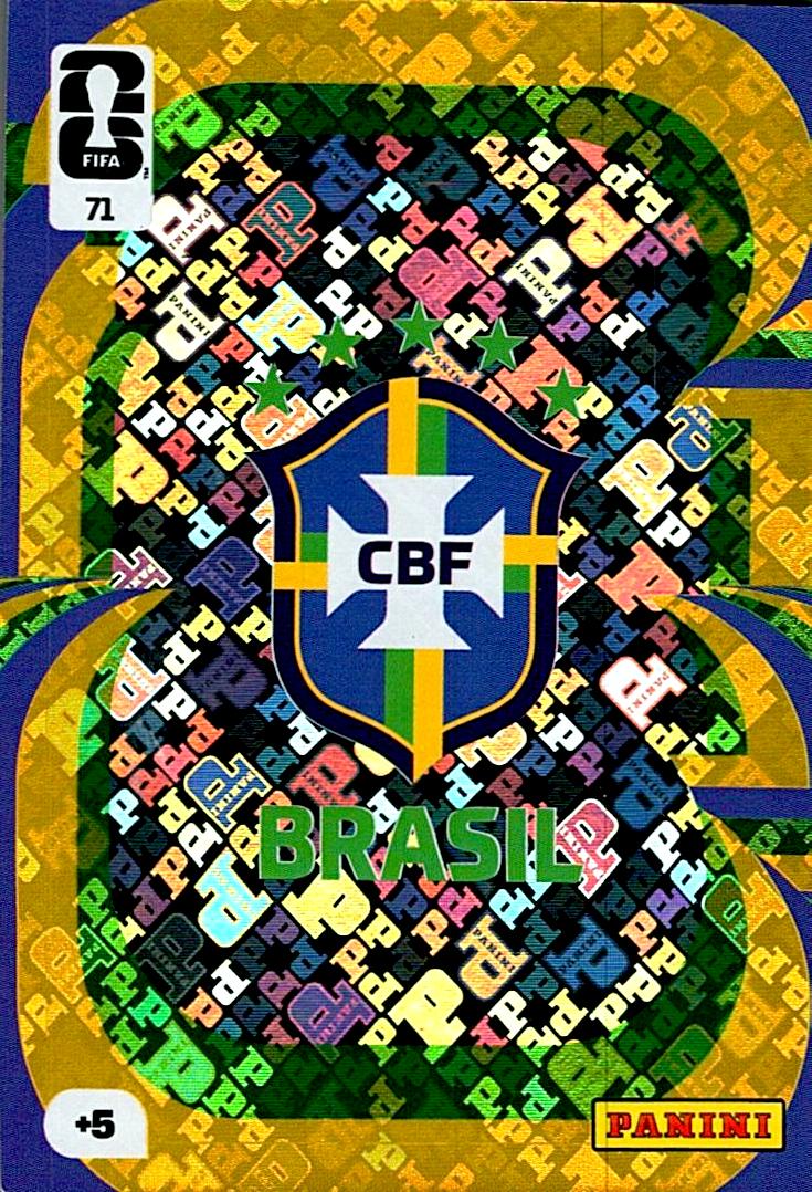 ADRENALYN WORLD CUP 2026 ESCUDO BRAZIL Nº71