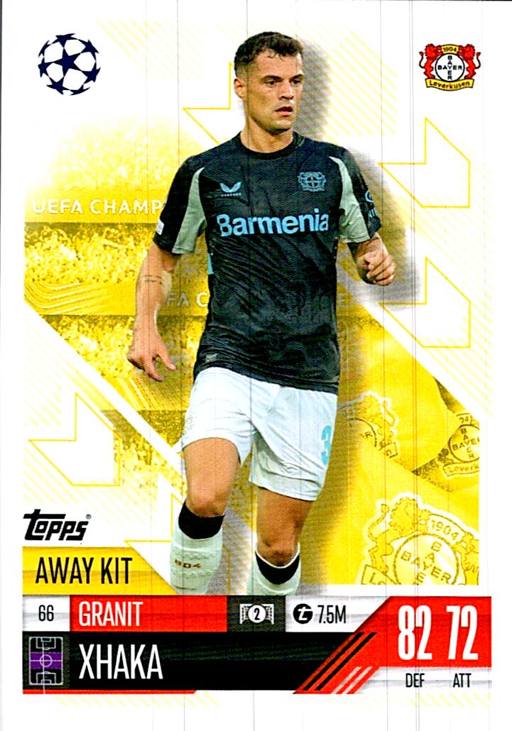 Match Attax Extra 2025 Granit Xhaka nº66