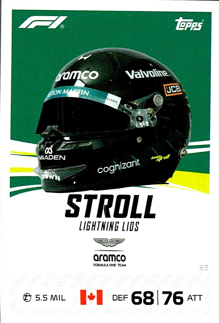 TURBO ATTAX FORMULA 1 2026 LANCE STROLL Nº63