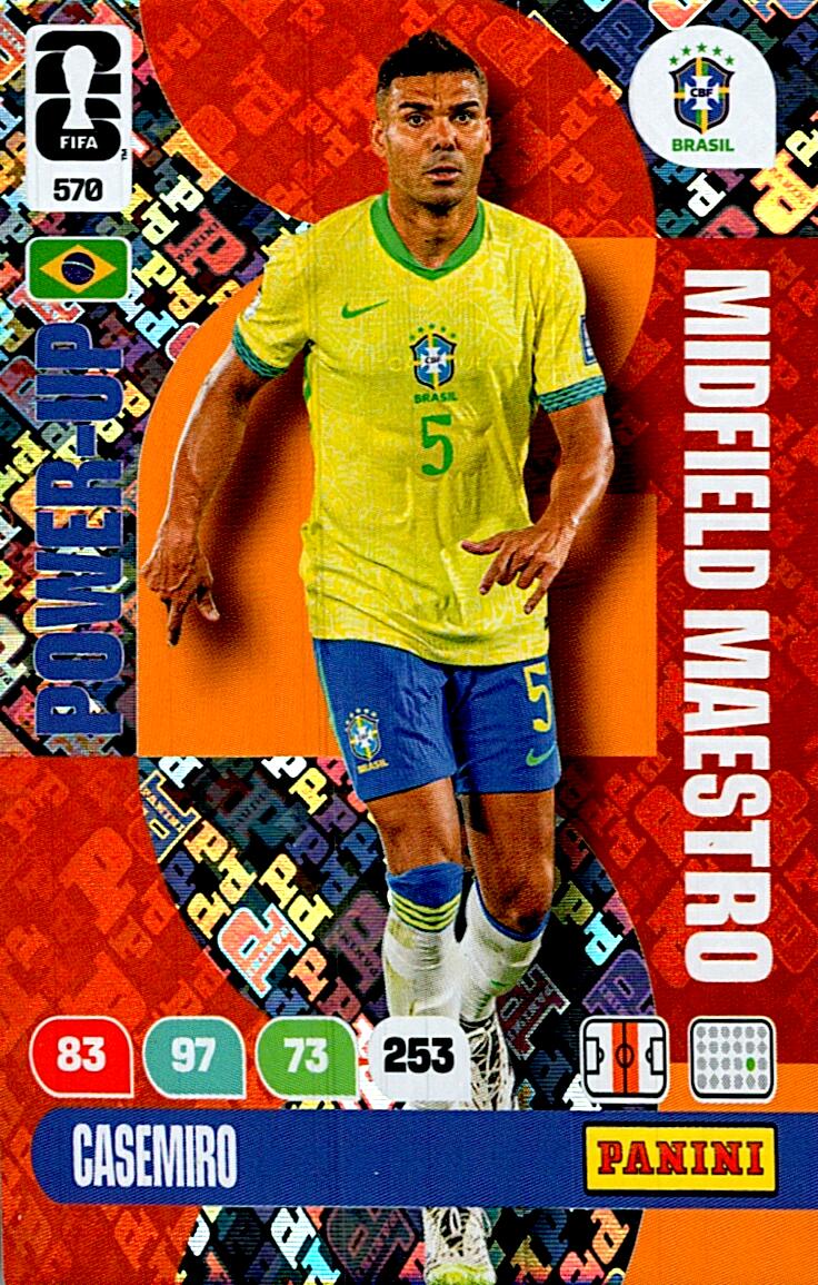 ADRENALYN WORLD CUP 2026 CASEMIRO MIDFIELD MAESTRO Nº570