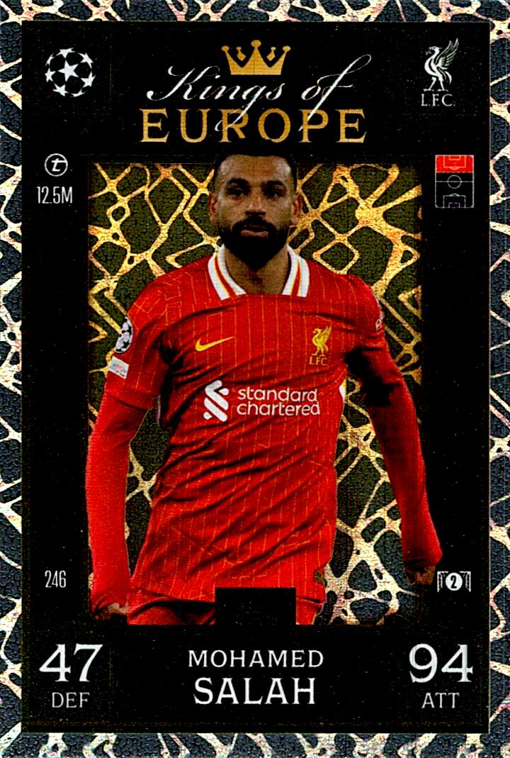 Match Attax Extra 2025 Mohamed Salah Kings Of Europe nº246