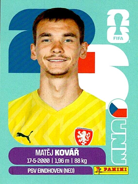 STICKERS FIFA WORLD CUP 2026 MATEJ KOVAR NºCZE 2