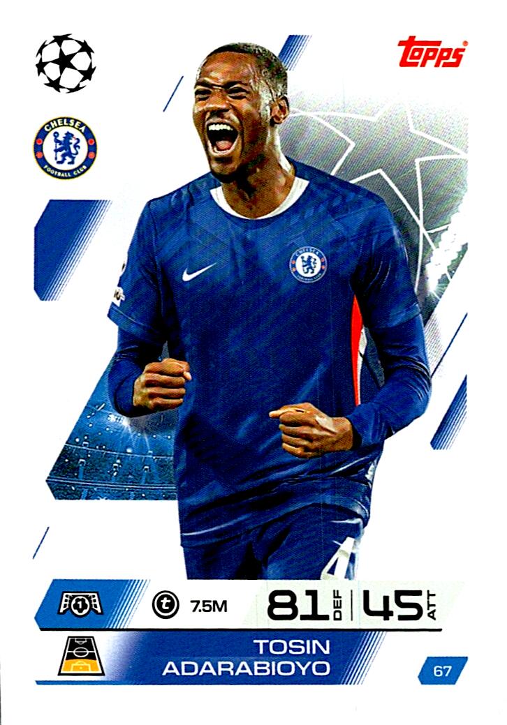 MATCH ATTAX CHAMPIONS LEAGUE 2025/2026 TOSIN ADARABIOYO Nº67