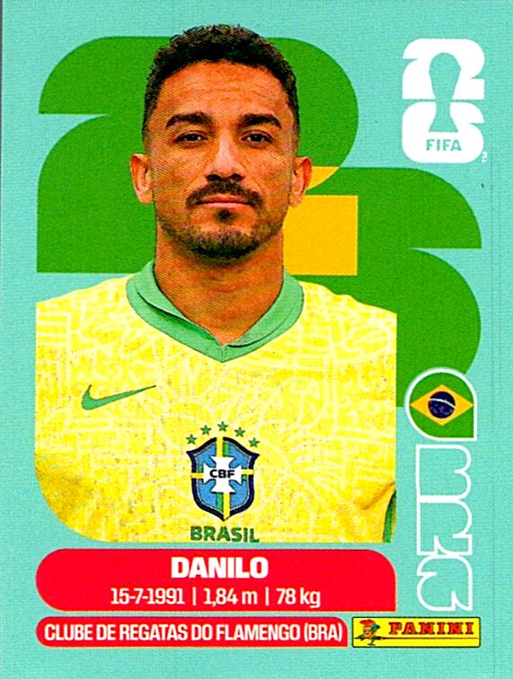 STICKERS FIFA WORLD CUP 2026 DANILO NºBRA 7