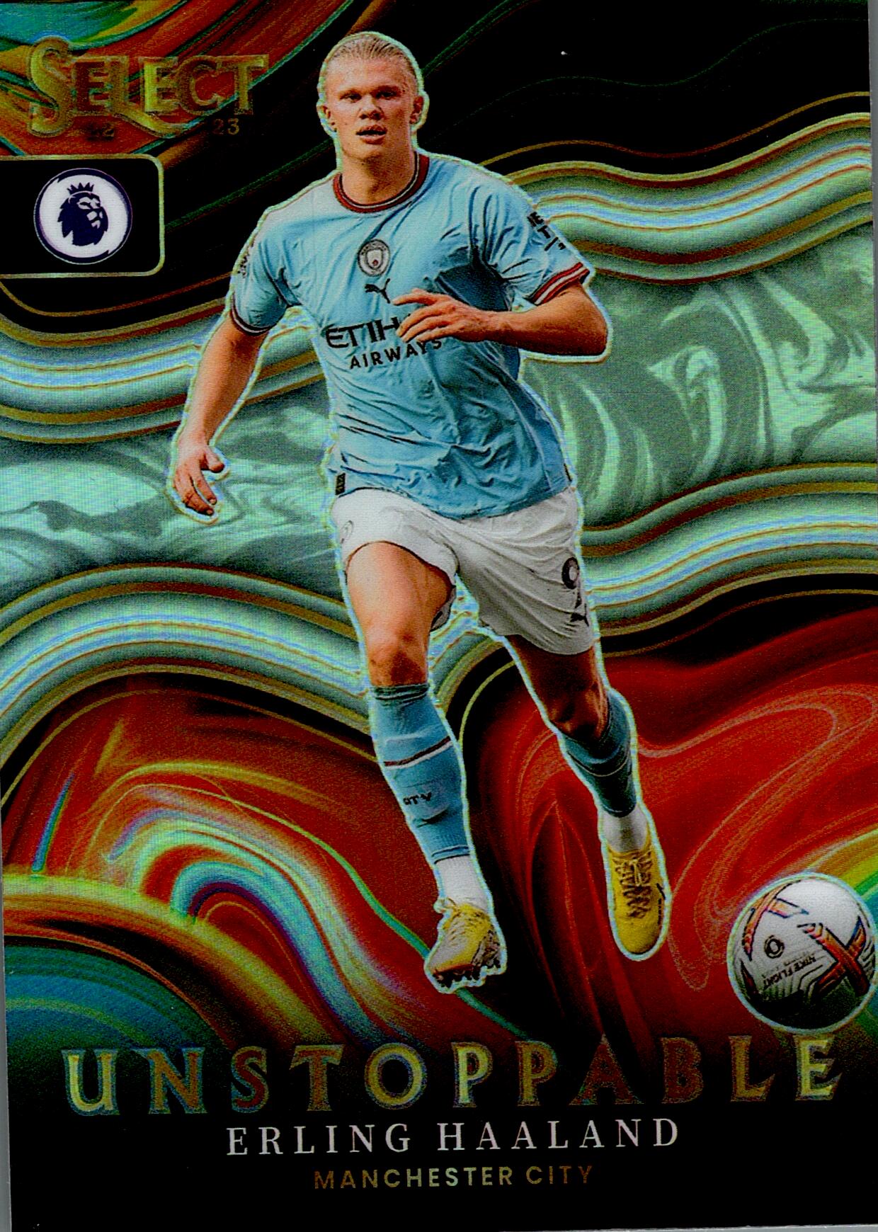 PANINI SELECT PREMIER LEAGUE 2022/2023 ERLING HAALAND UNSTOPPABLE Nº20