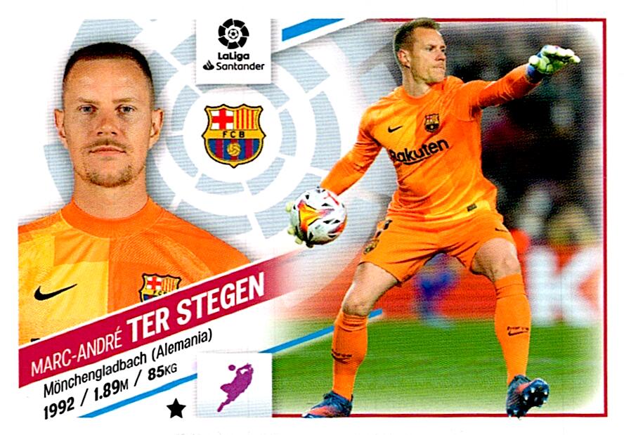 Cromo Liga Este 2022/2023 TER STEGEN FC BARCELONA Nº3