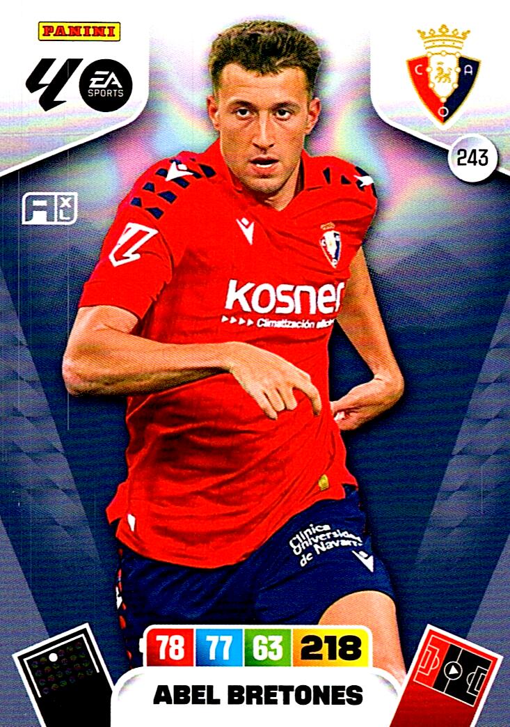 ADRENALYN LA LIGA 2025/2026 ABREL BRETONES CA OSASUNA Nº243
