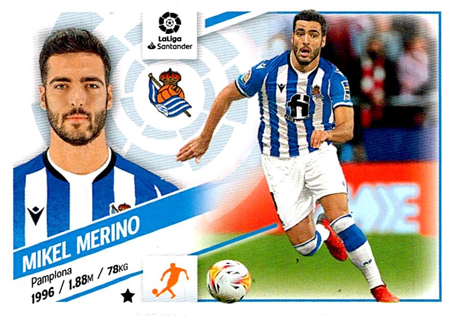 Cromo Liga Este 2022/2023 MIKEL MERINO REAL SOCIEDAD Nº14