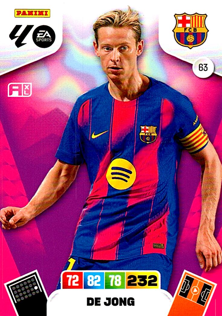 ADRENALYN LA LIGA 2025/2026 DE JONG FC BARCELONA Nº63