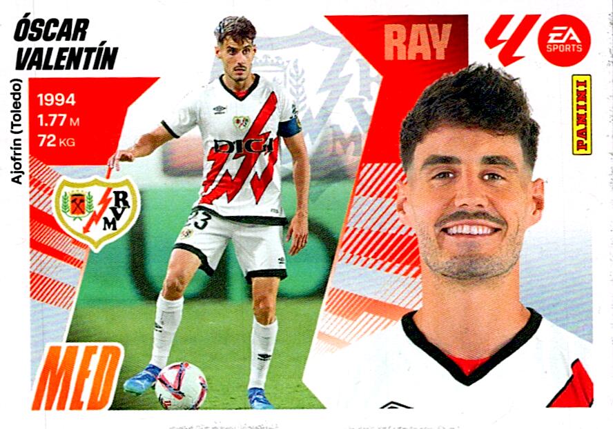 LIGA ESTE 2025/2026 RAYO VALLECANO OSCAR VALENTIN Nº12