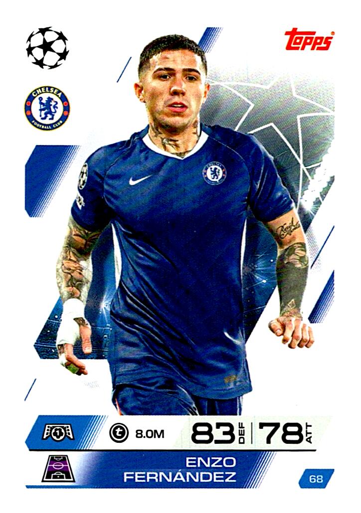 MATCH ATTAX CHAMPIONS LEAGUE 2025/2026 ENZO FERNANDEZ Nº68