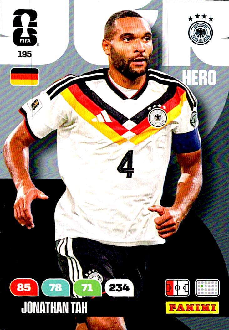ADRENALYN WORLD CUP 2026 JONATHAN TAH GERMANY Nº195