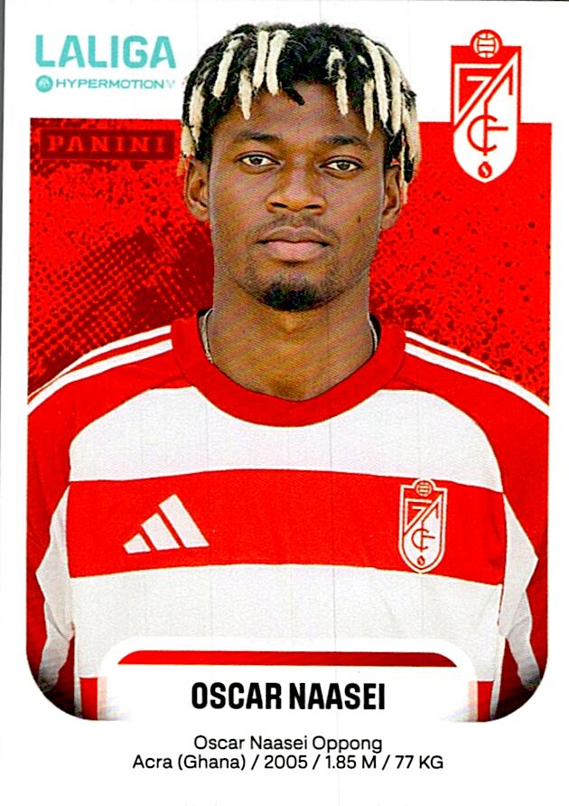 LALIGA HYPERMOTION 2025-26 OSCAR NAASEI GRANADA Nº216B