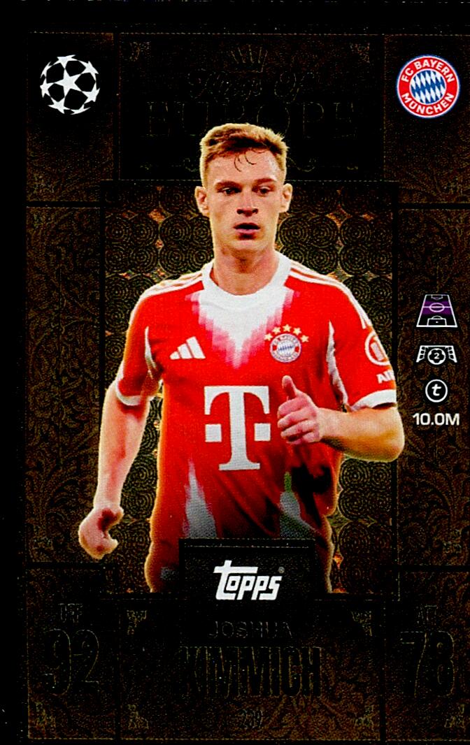 TOPPS MATCH ATTAX EXTRA 2025/26 JOSHUA KIMMICH KINGS OF EUROPE Nº239