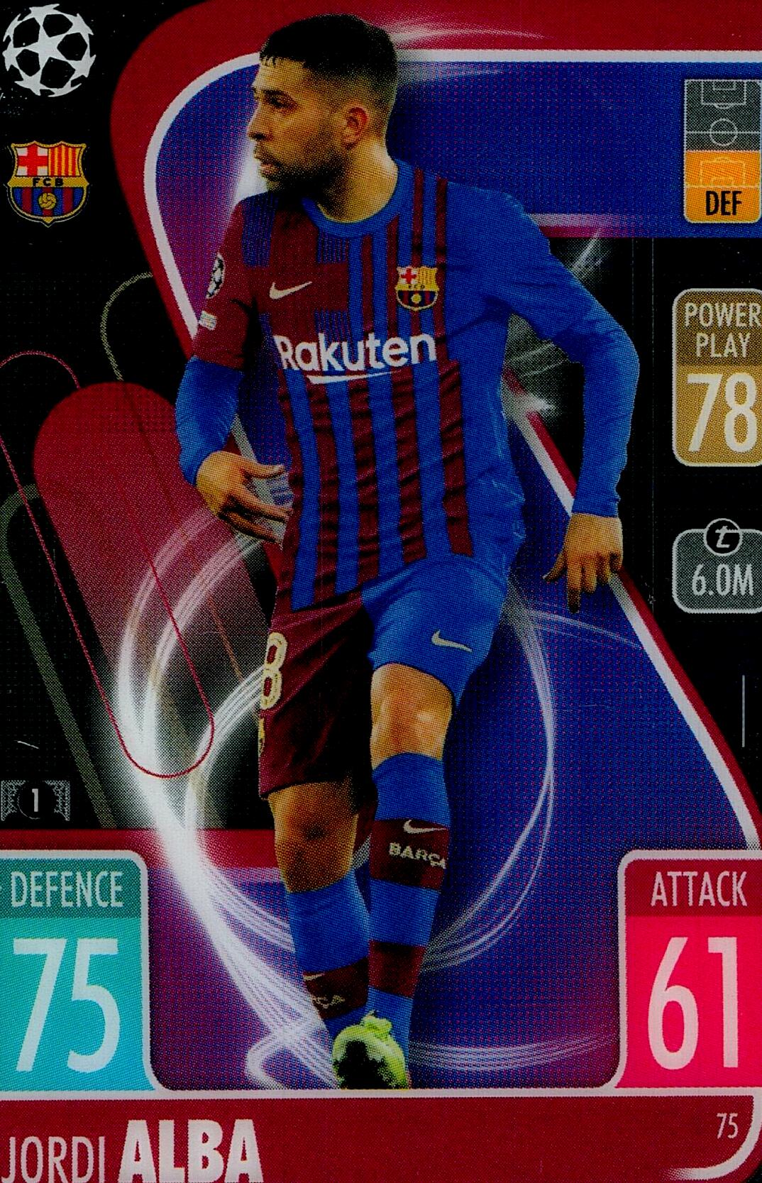 TOPPS MATCH ATTAX 2022/2023 JORDI ALBA Nº75