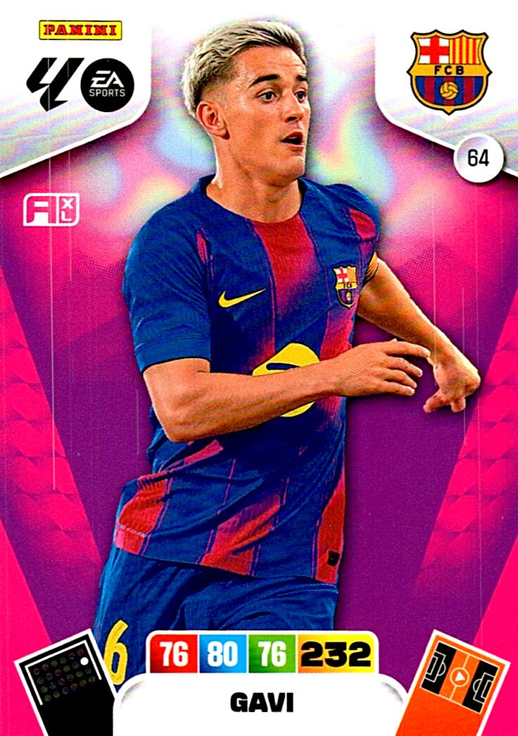 ADRENALYN LA LIGA 2025/2026 GAVI FC BARCELONA Nº64