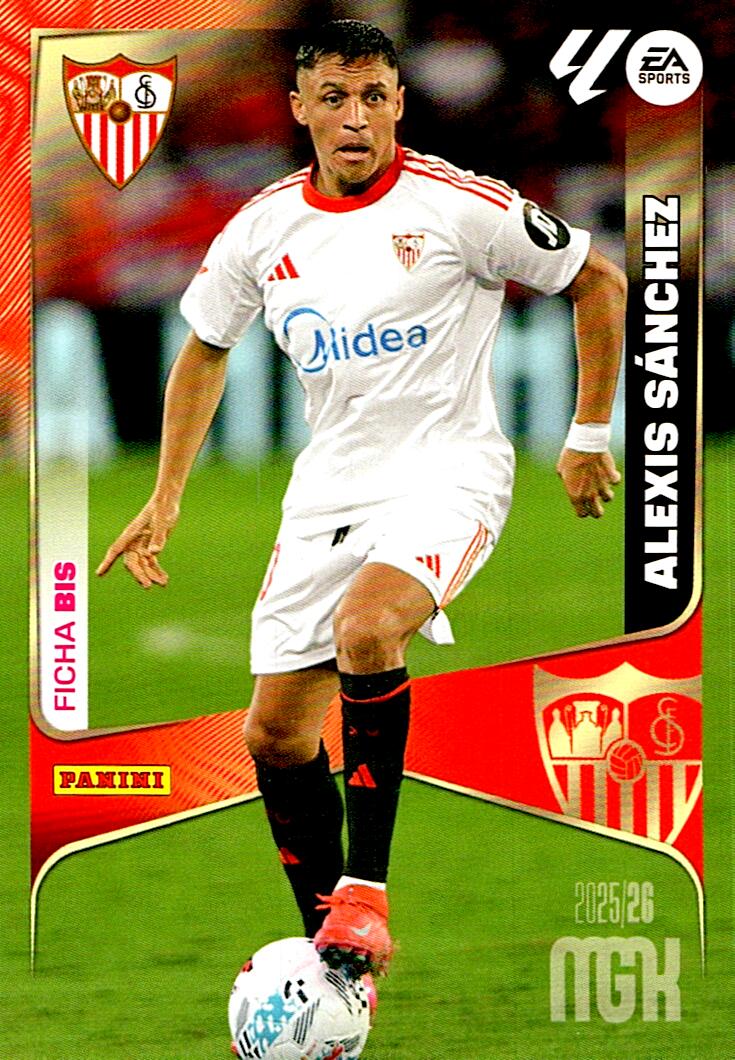 MEGACRACKS 2025/2026 ALEXIS SANCHEZ SEVILLA FC Nº340BIS TERCERA EDICION