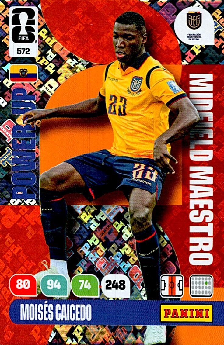 ADRENALYN WORLD CUP 2026 MOISES CAICEDO MIDFIELD MAESTRO Nº572