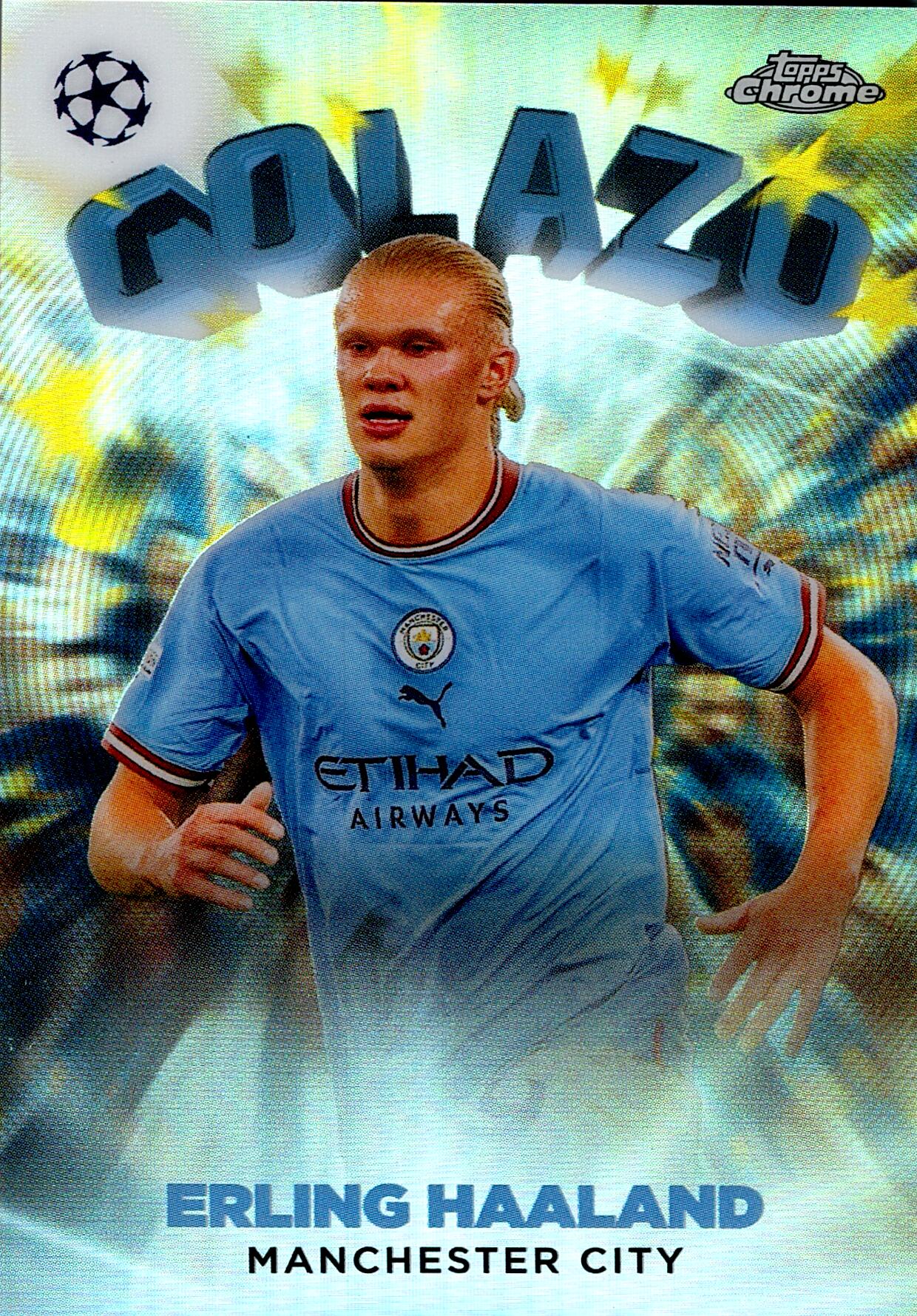 TOPPS CHROME UCL 2022/2023 ERLING HAALAND GOLAZO NºG-10