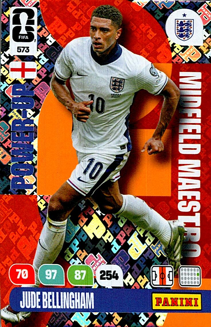 ADRENALYN WORLD CUP 2026 JUDE BELLINGHAM MIDFIELD MAESTRO Nº573